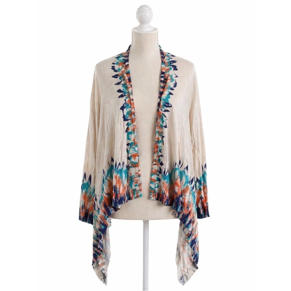 Cotton Cream Soft Cardigan Oversized Coverup S